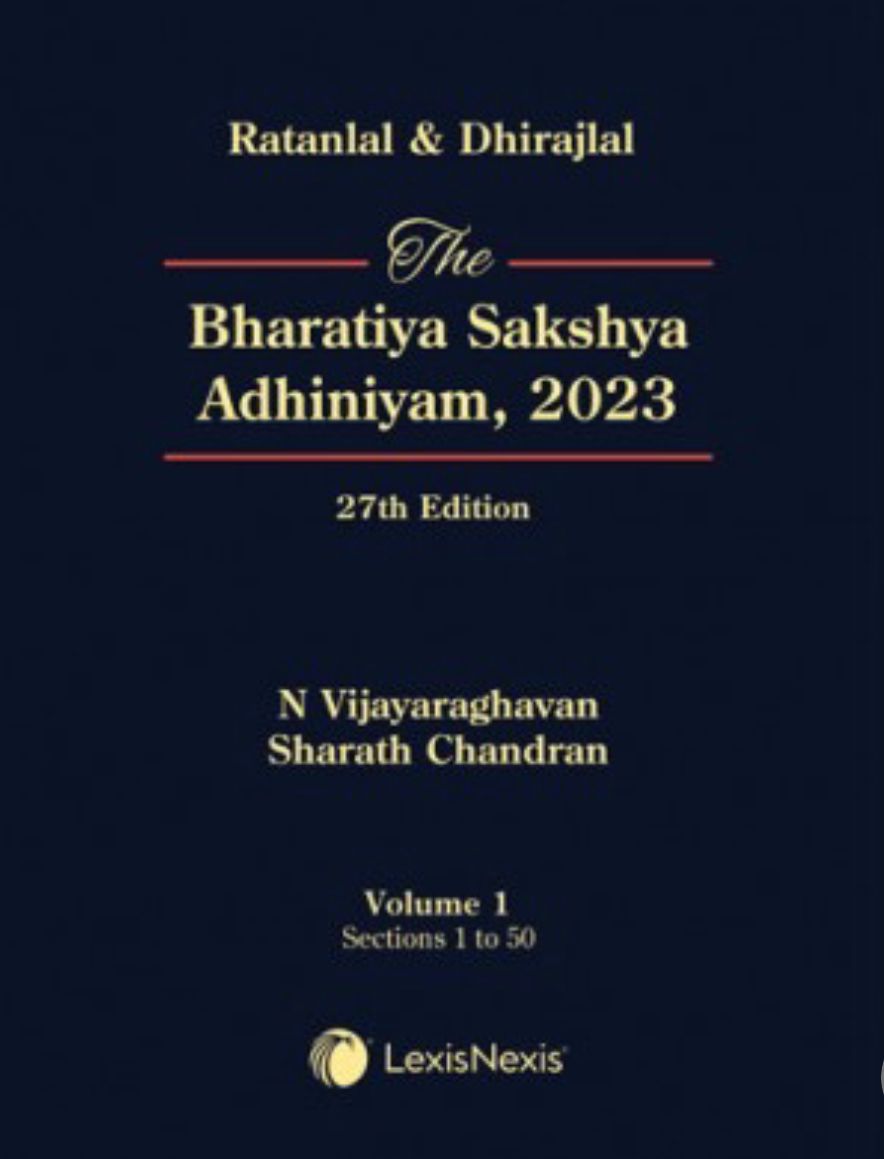 The Bharatiya Sakshya Adhiniyam, 2023 by Ratanlal & Dhirajlal in 2 Volumes