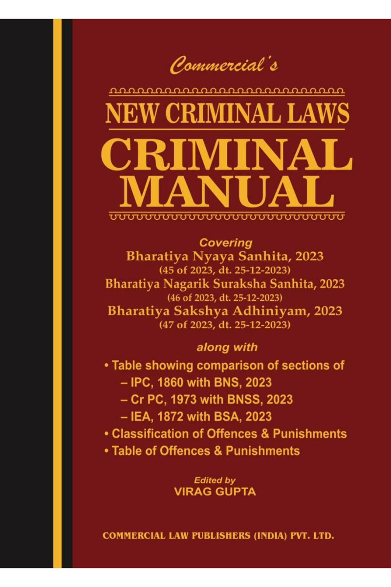 New Criminal Laws Criminal Manual By Commercial's